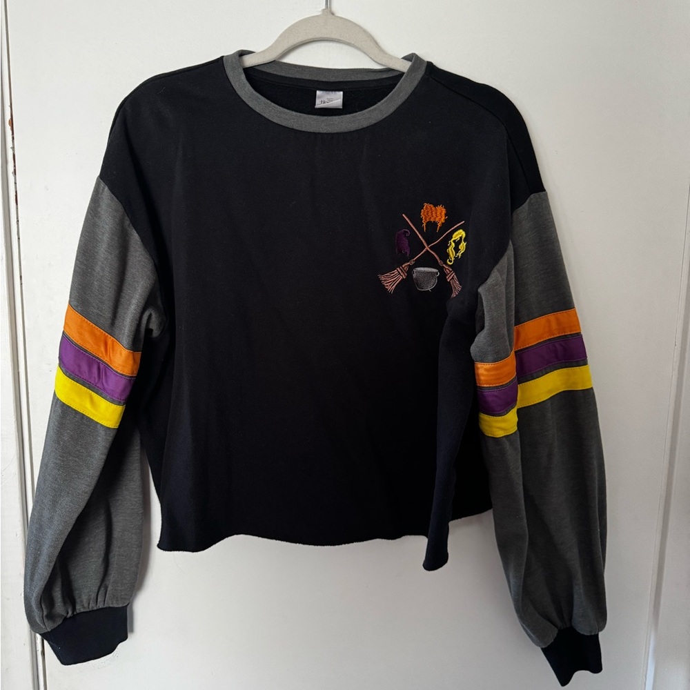 Hocus Pocus Long Sleeve Top with Colorful Stripes